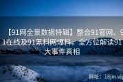 【91网全景数据特辑】整合91官网、91在线及91黑料网爆料，全方位解读91大事件真相