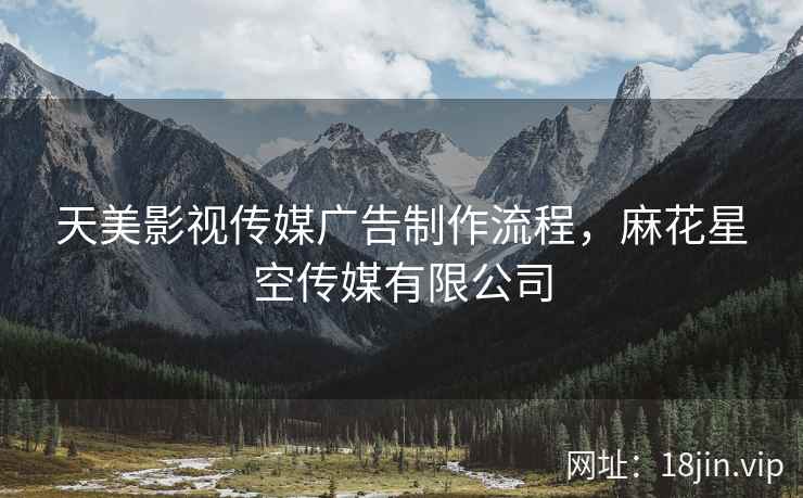 天美影视传媒广告制作流程，麻花星空传媒有限公司